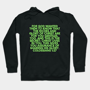 Bible Verse Colossians 1:27 Hoodie